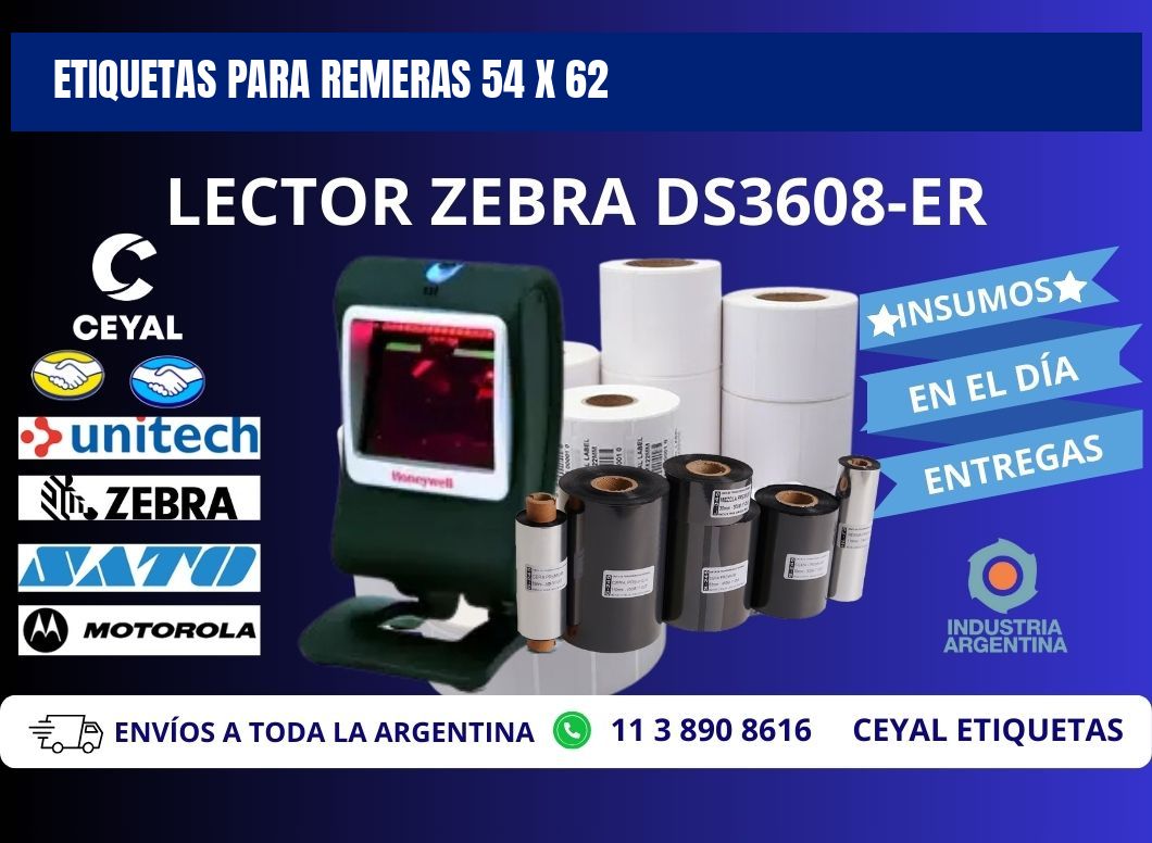 ETIQUETAS PARA REMERAS 54 x 62