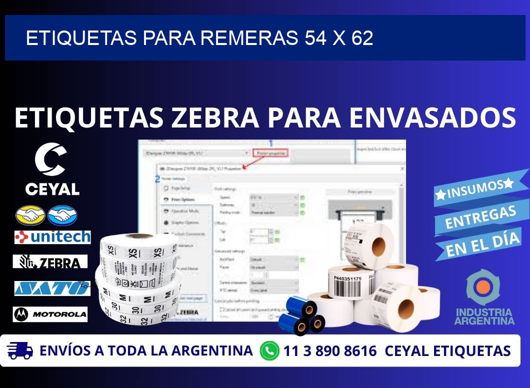 ETIQUETAS PARA REMERAS 54 x 62