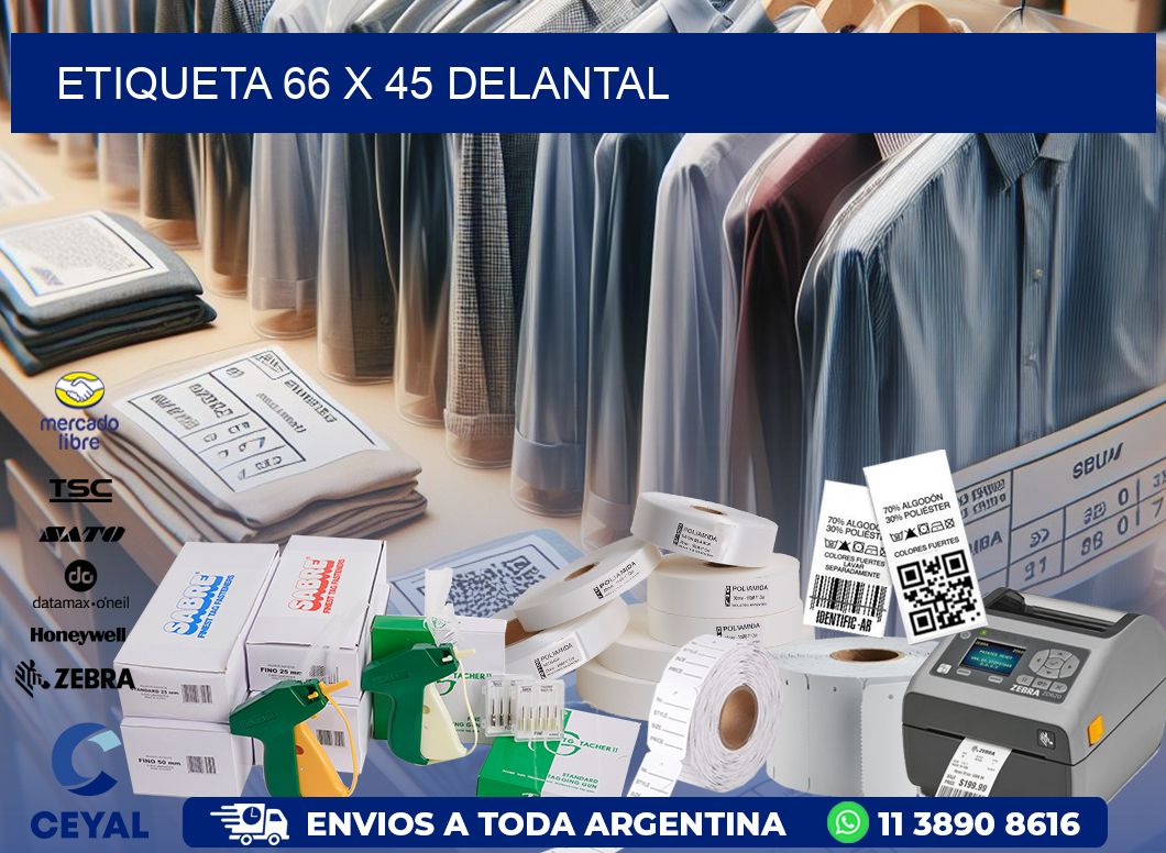 Etiqueta 66 x 45 delantal