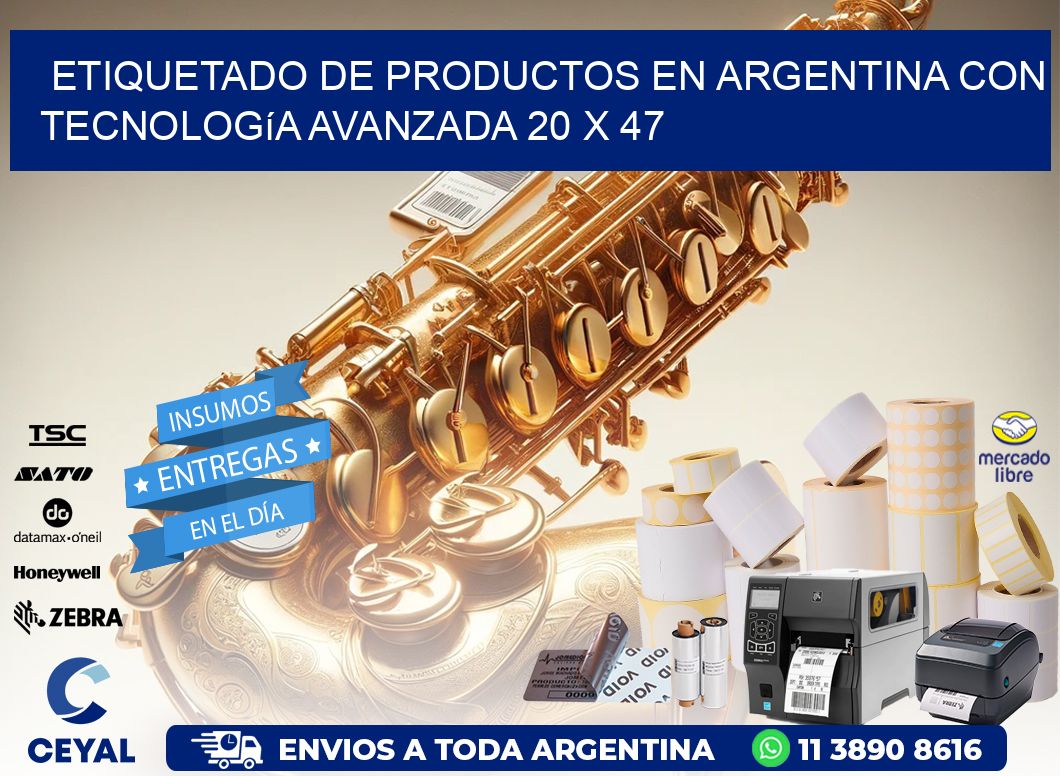 Etiquetado de Productos en Argentina con Tecnología Avanzada 20 x 47