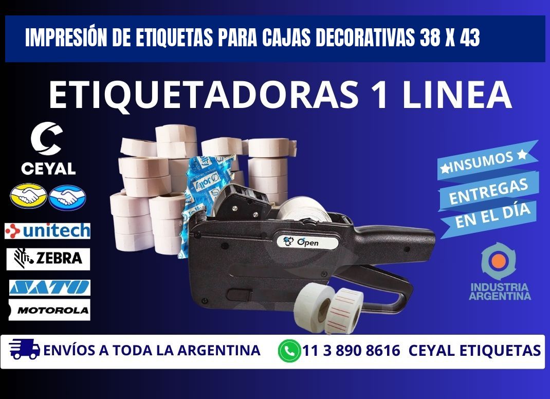 IMPRESIÓN DE ETIQUETAS PARA CAJAS DECORATIVAS 38 x 43