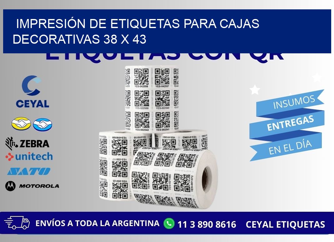 IMPRESIÓN DE ETIQUETAS PARA CAJAS DECORATIVAS 38 x 43