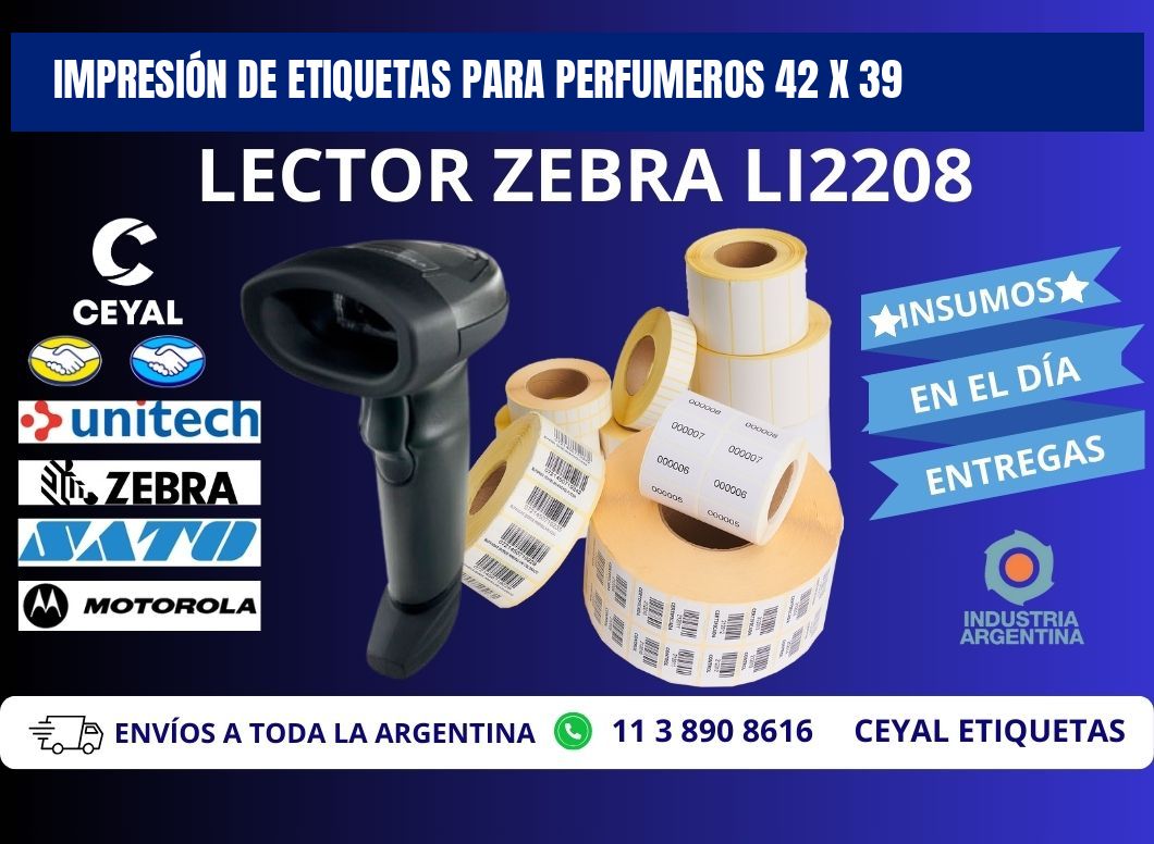 IMPRESIÓN DE ETIQUETAS PARA PERFUMEROS 42 x 39
