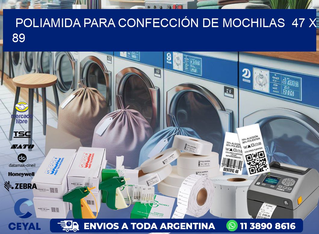 POLIAMIDA PARA CONFECCIÓN DE MOCHILAS  47 x 89
