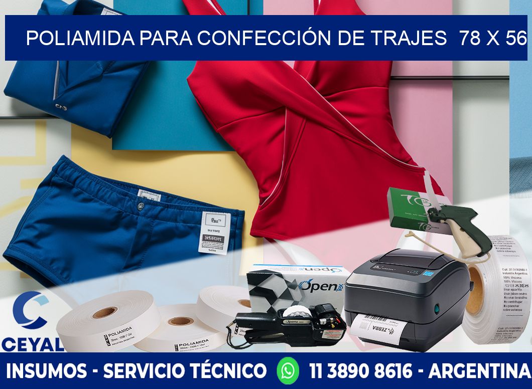 POLIAMIDA PARA CONFECCIÓN DE TRAJES  78 x 56