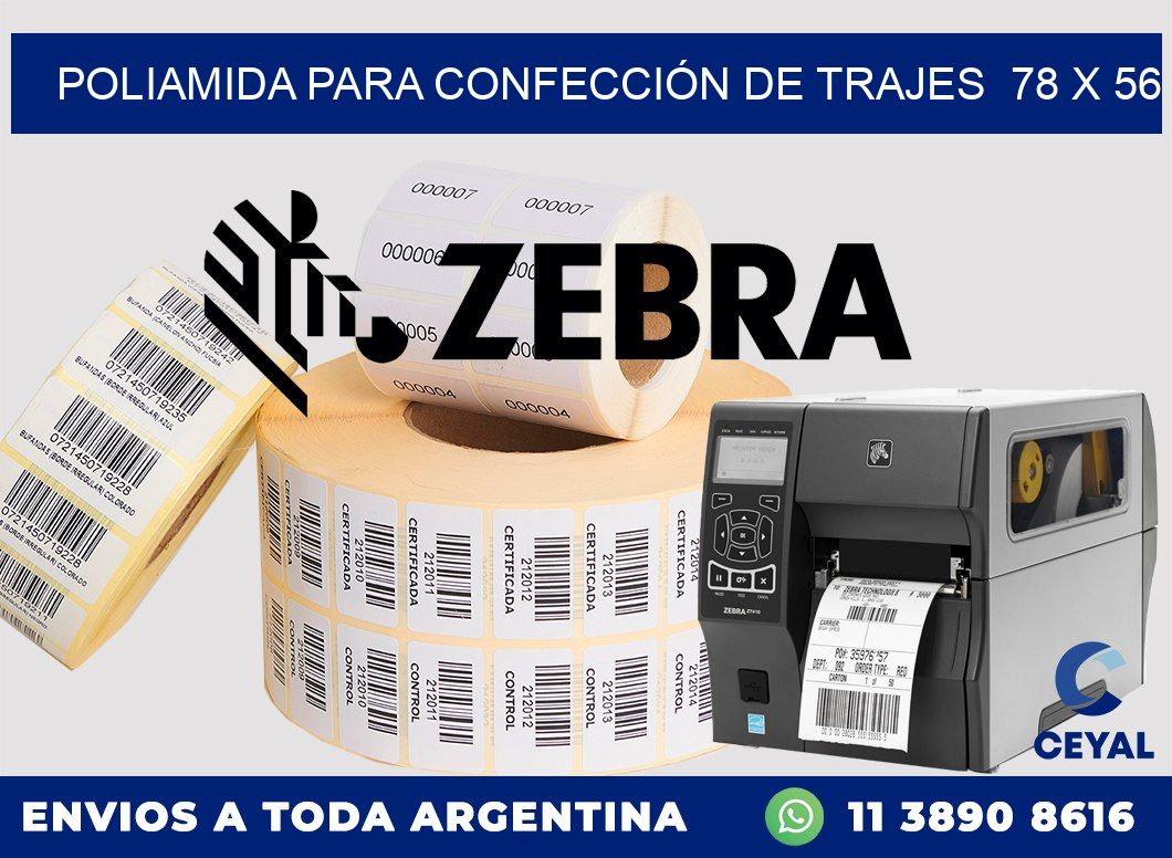 POLIAMIDA PARA CONFECCIÓN DE TRAJES  78 x 56