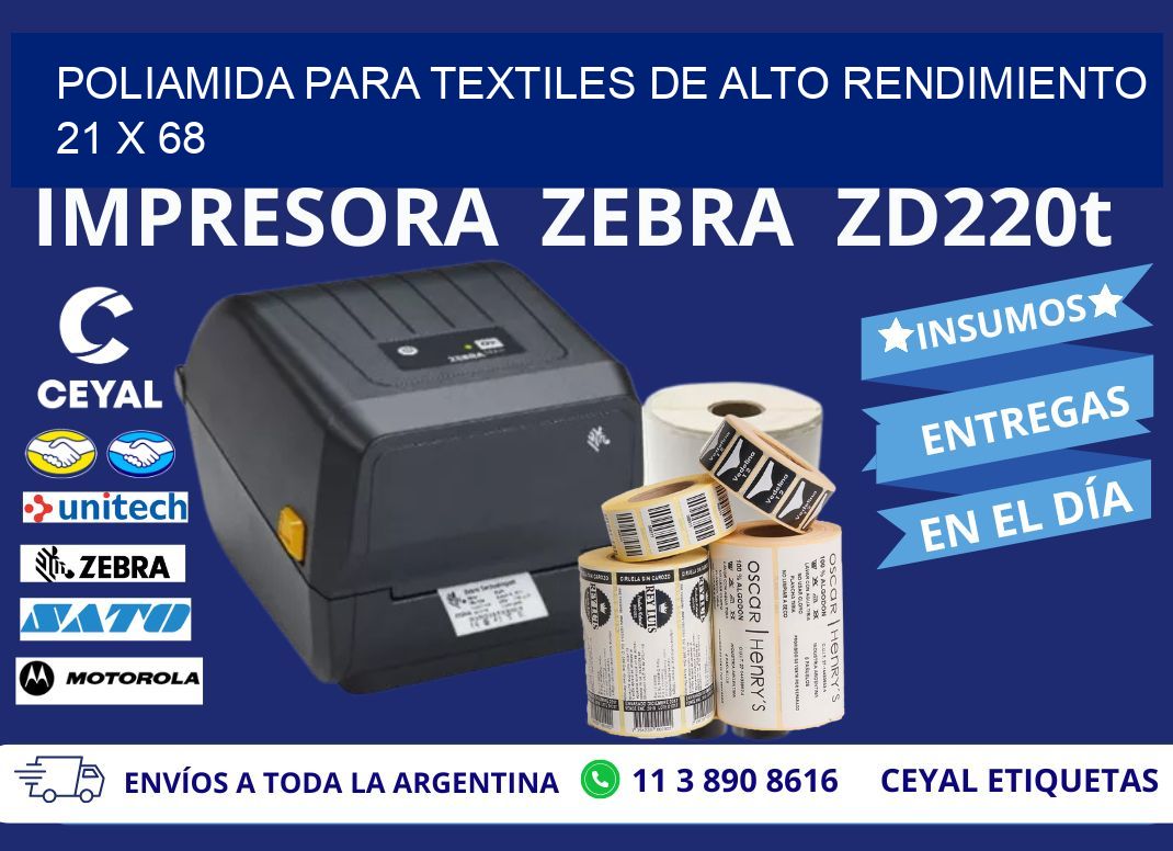 POLIAMIDA PARA TEXTILES DE ALTO RENDIMIENTO  21 x 68