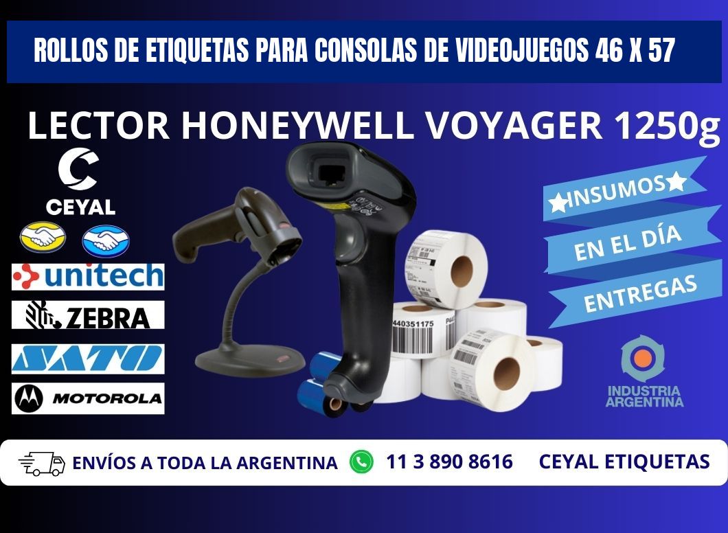 ROLLOS DE ETIQUETAS PARA CONSOLAS DE VIDEOJUEGOS 46 x 57