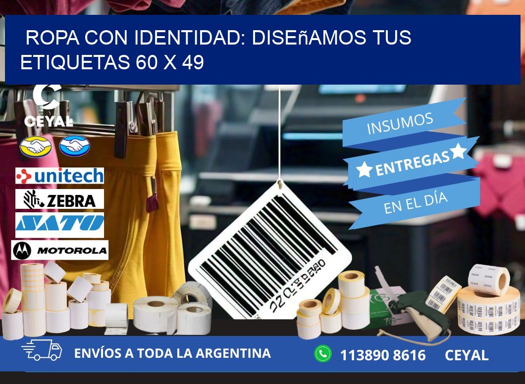 Ropa con Identidad: Diseñamos Tus Etiquetas 60 x 49