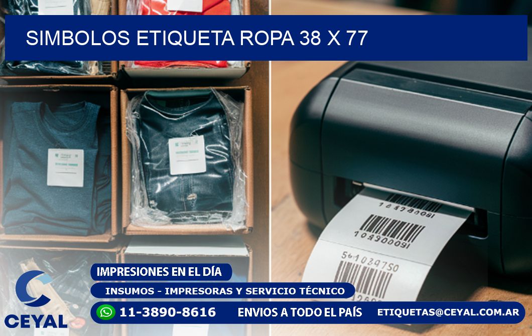 SIMBOLOS ETIQUETA ROPA 38 x 77