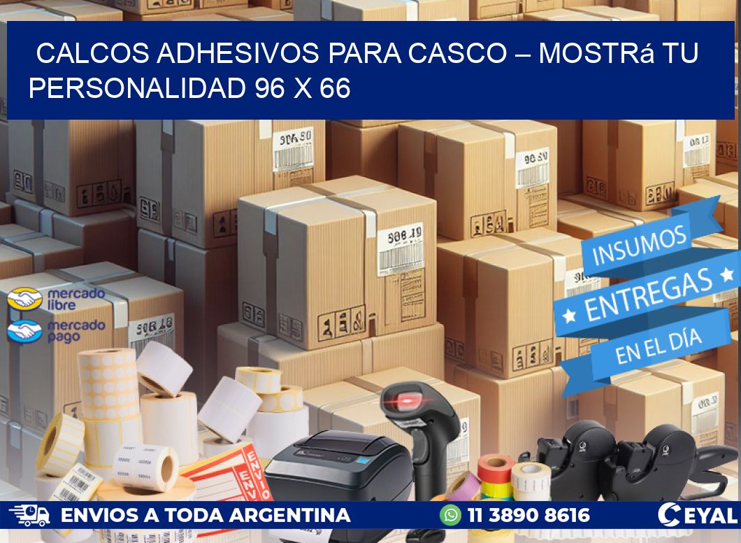 Calcos Adhesivos para Casco – Mostrá Tu Personalidad 96 x 66