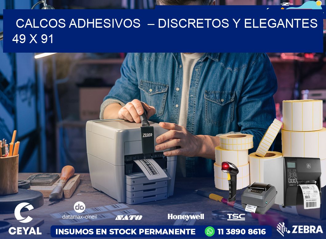 Calcos Adhesivos  – Discretos y Elegantes 49 x 91