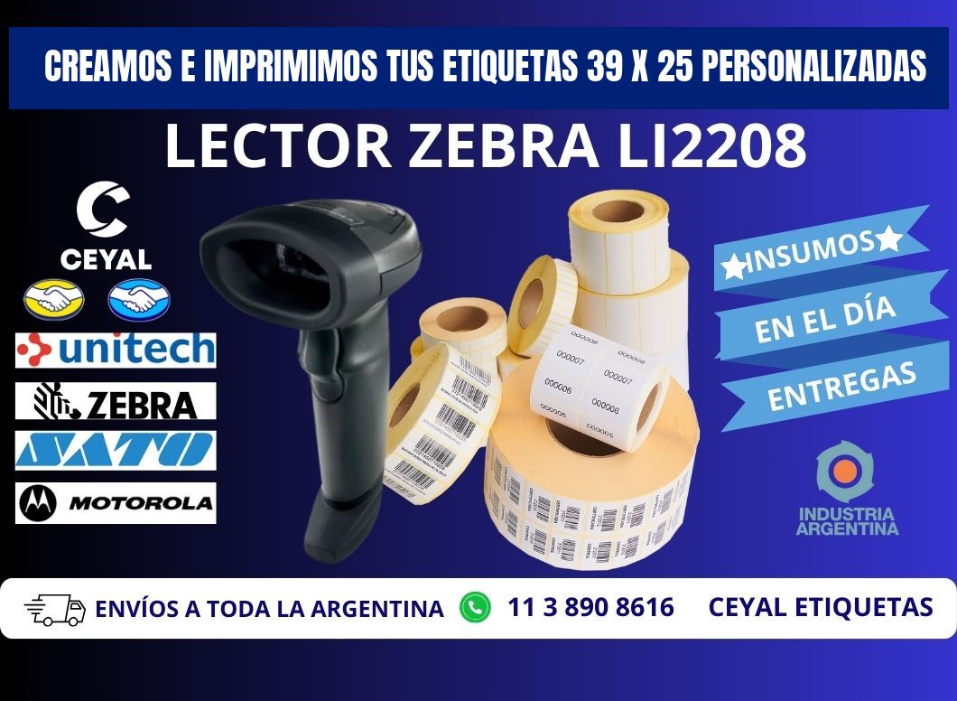 Creamos e Imprimimos tus Etiquetas 39 x 25 Personalizadas