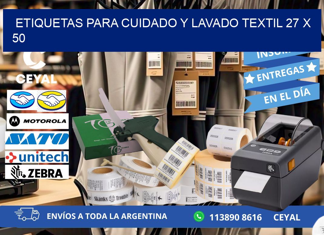 ETIQUETAS PARA CUIDADO Y LAVADO TEXTIL 27 x 50