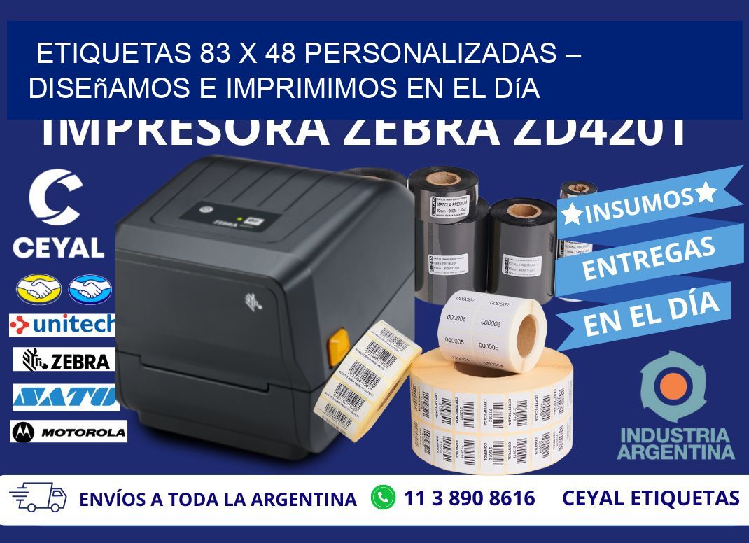 Etiquetas 83 x 48 Personalizadas – Diseñamos e Imprimimos en el Día