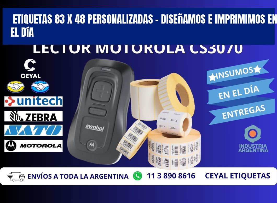 Etiquetas 83 x 48 Personalizadas – Diseñamos e Imprimimos en el Día