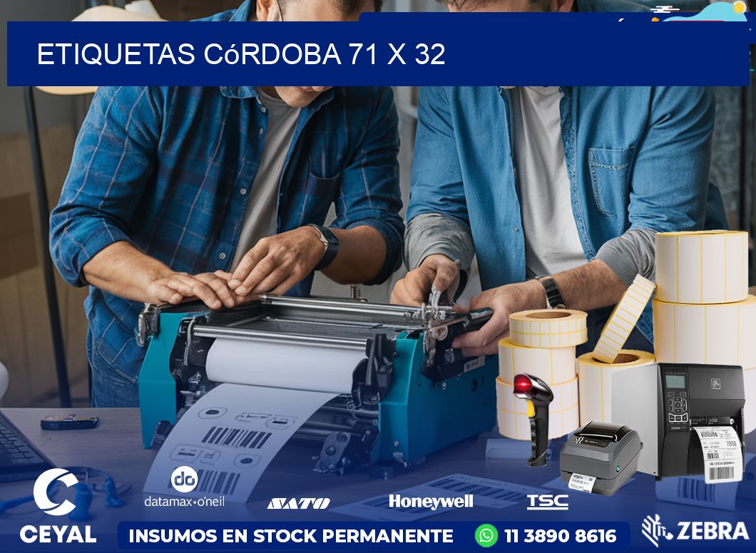 Etiquetas Córdoba 71 x 32