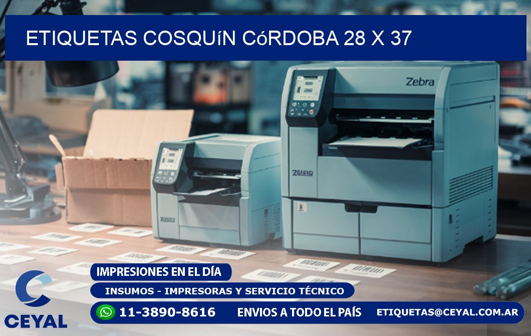 Etiquetas Cosquín Córdoba 28 x 37