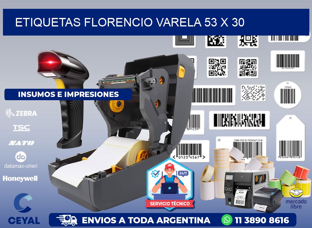 Etiquetas Florencio Varela 53 x 30