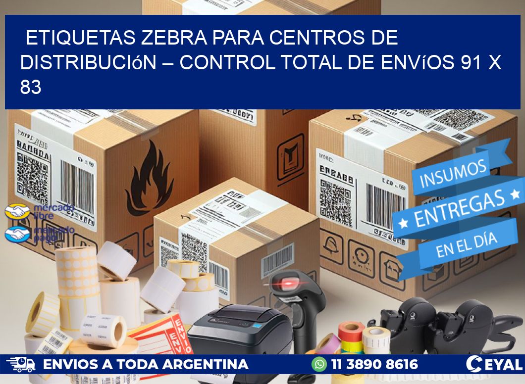 Etiquetas Zebra para Centros de Distribución – Control Total de Envíos 91 x 83