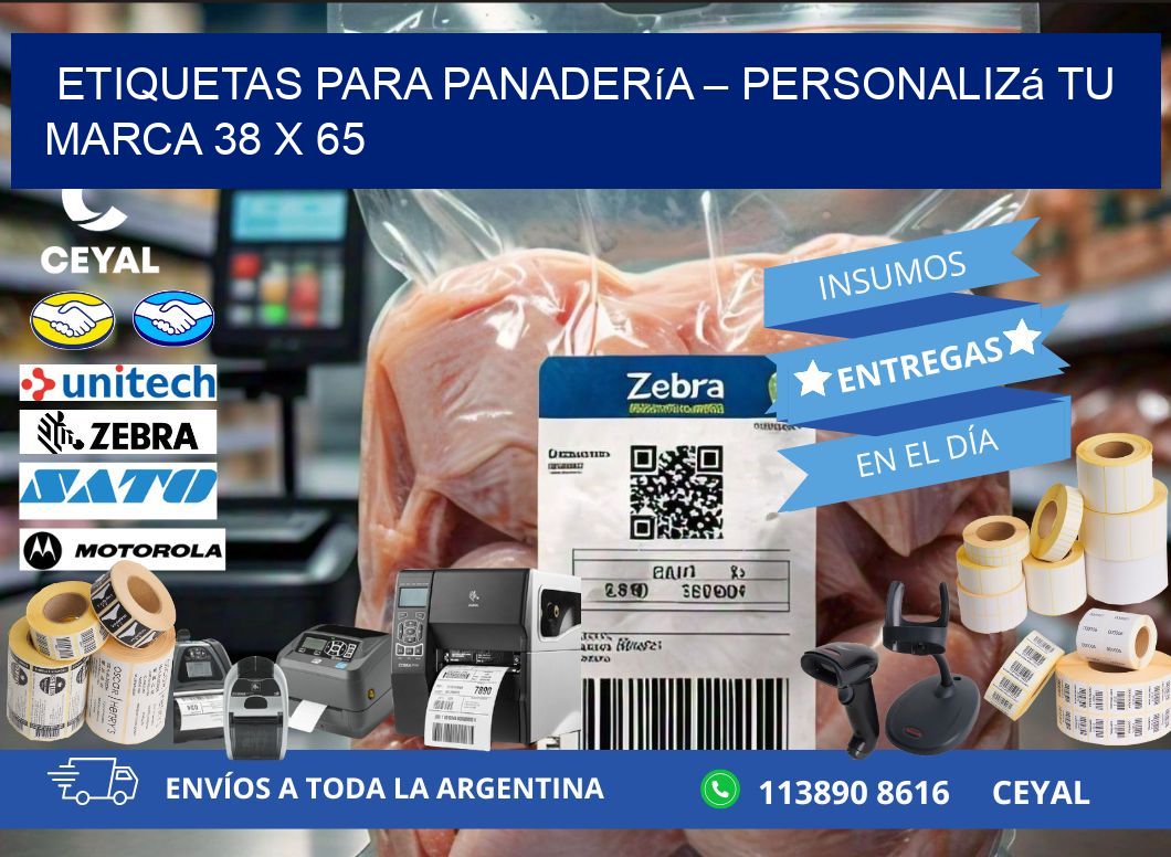 Etiquetas para panadería – Personalizá tu marca 38 x 65