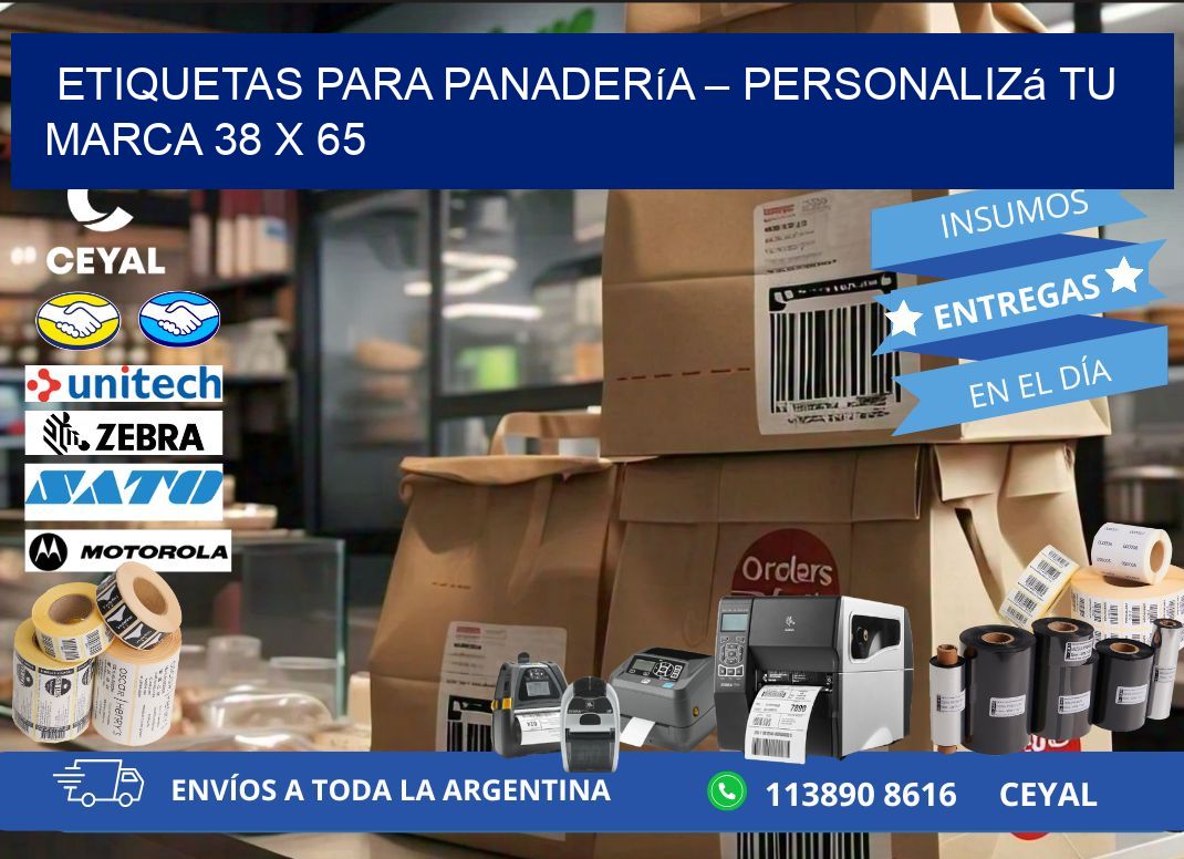 Etiquetas para panadería – Personalizá tu marca 38 x 65