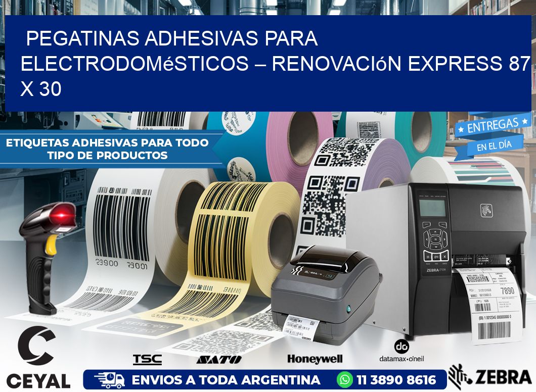 Pegatinas Adhesivas para Electrodomésticos – Renovación Express 87 x 30