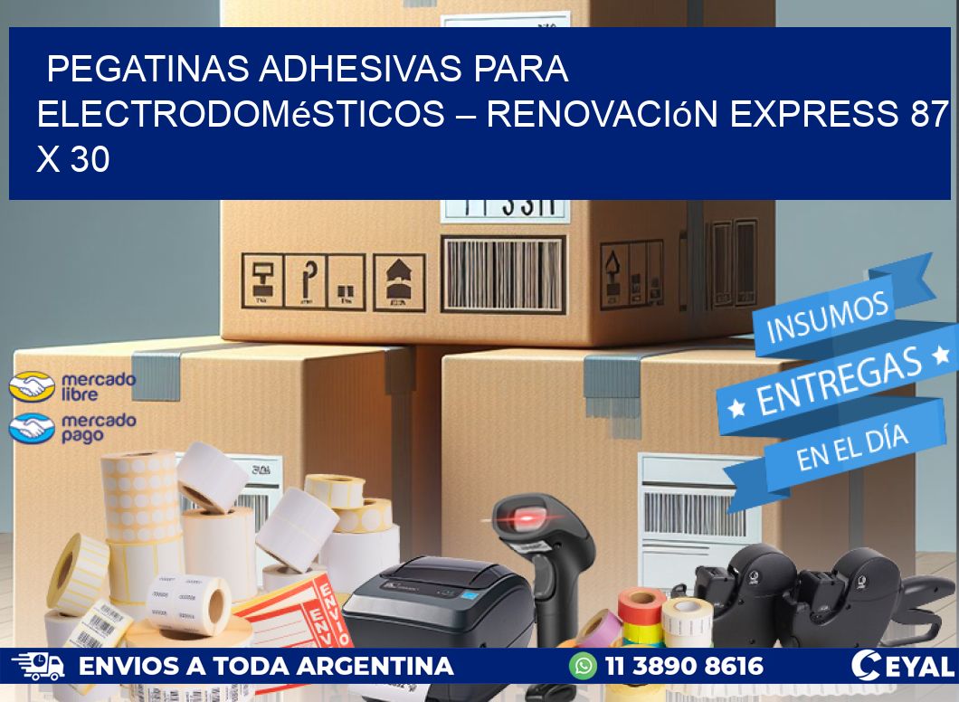 Pegatinas Adhesivas para Electrodomésticos – Renovación Express 87 x 30