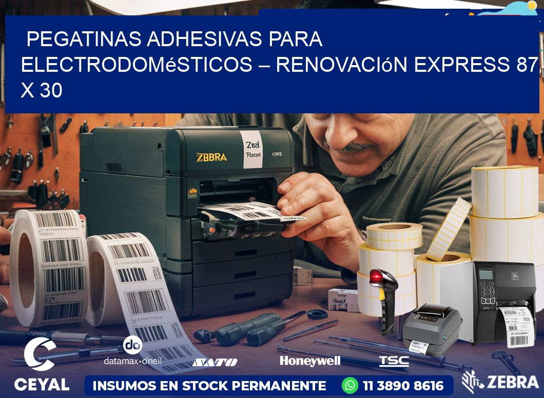 Pegatinas Adhesivas para Electrodomésticos – Renovación Express 87 x 30