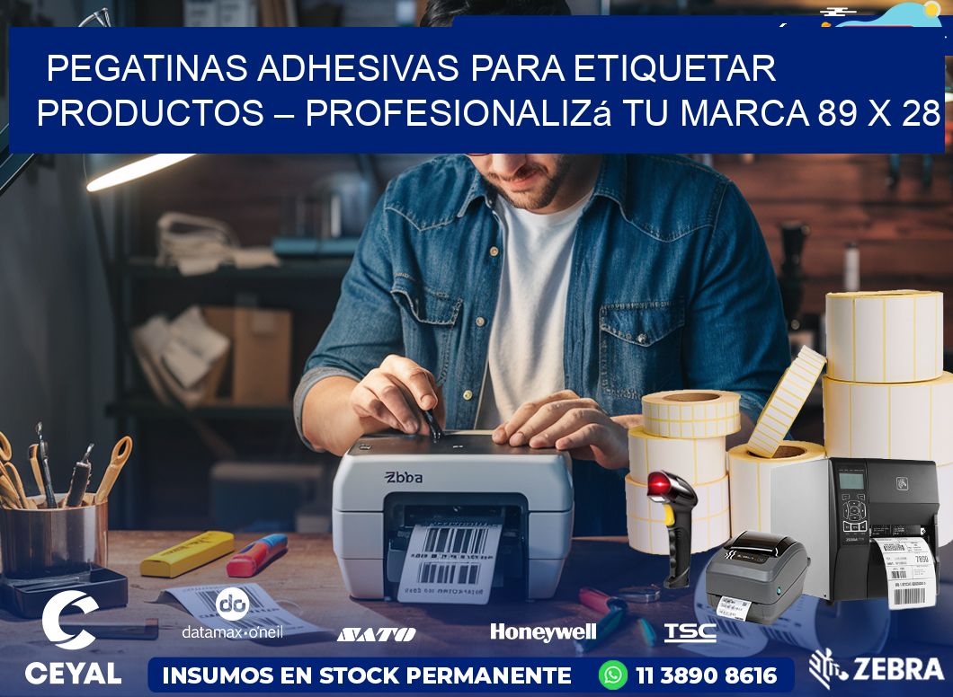 Pegatinas Adhesivas para Etiquetar Productos – Profesionalizá Tu Marca 89 x 28