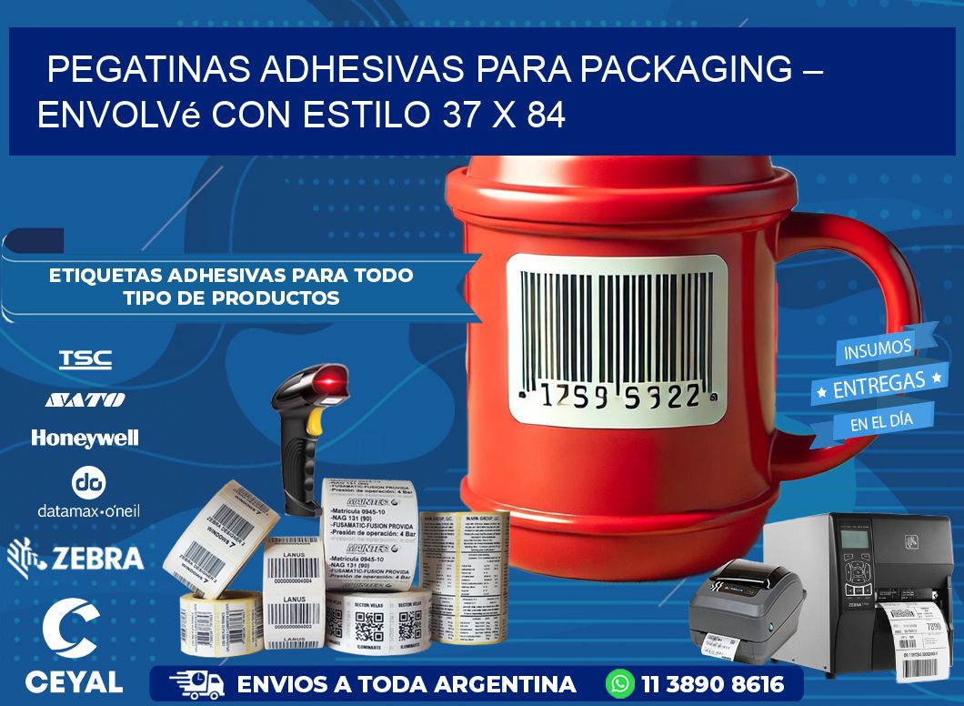 Pegatinas Adhesivas para Packaging – Envolvé con Estilo 37 x 84