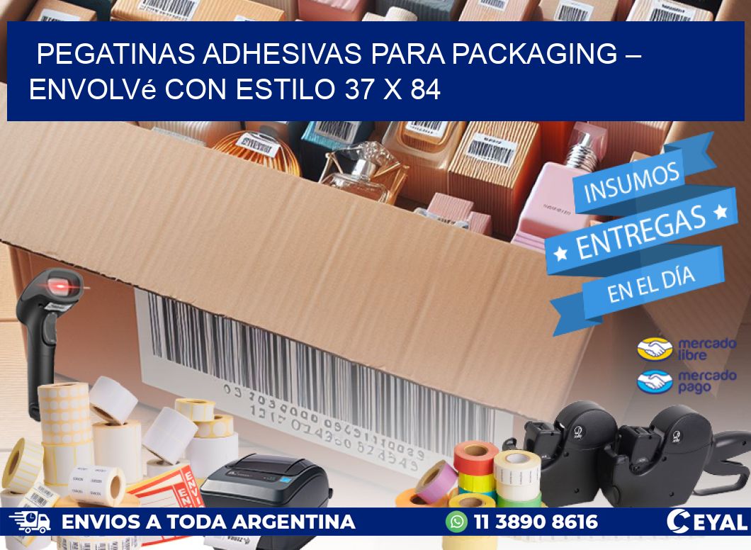 Pegatinas Adhesivas para Packaging – Envolvé con Estilo 37 x 84