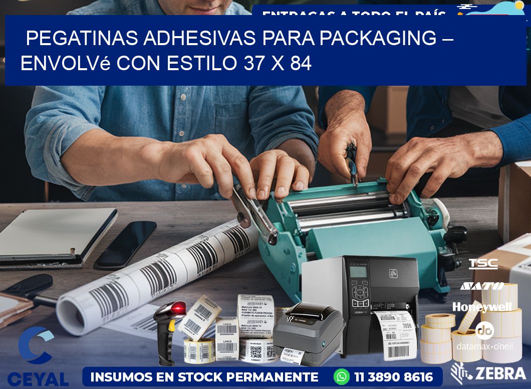 Pegatinas Adhesivas para Packaging – Envolvé con Estilo 37 x 84