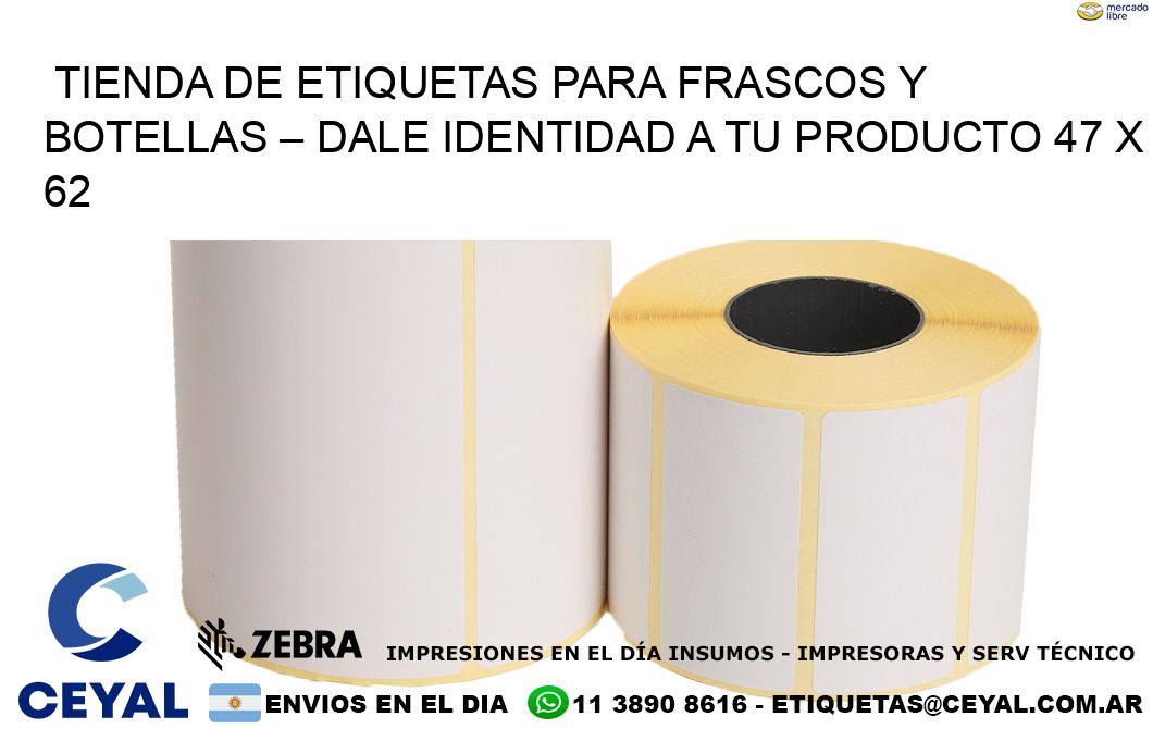 Tienda de Etiquetas para Frascos y Botellas – Dale Identidad a Tu Producto 47 x 62
