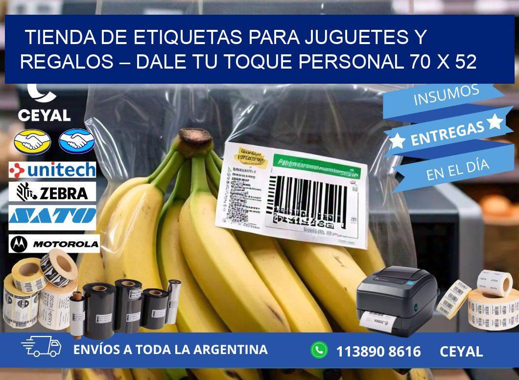Tienda de Etiquetas para Juguetes y Regalos – Dale Tu Toque Personal 70 x 52