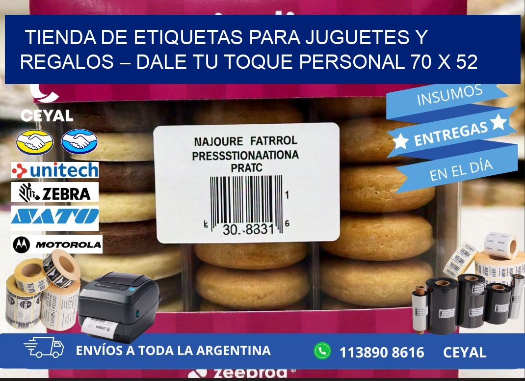 Tienda de Etiquetas para Juguetes y Regalos – Dale Tu Toque Personal 70 x 52