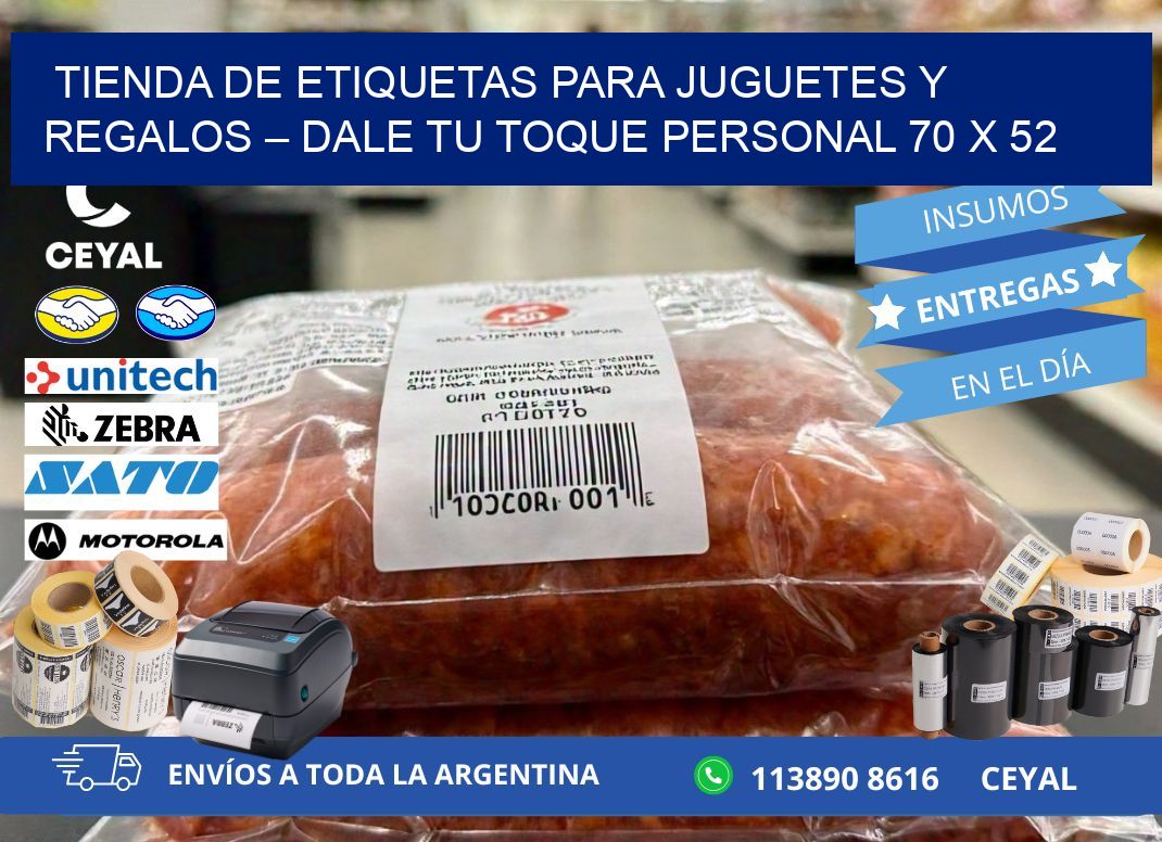 Tienda de Etiquetas para Juguetes y Regalos – Dale Tu Toque Personal 70 x 52