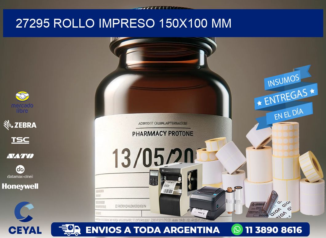 27295 ROLLO IMPRESO 150×100 mm