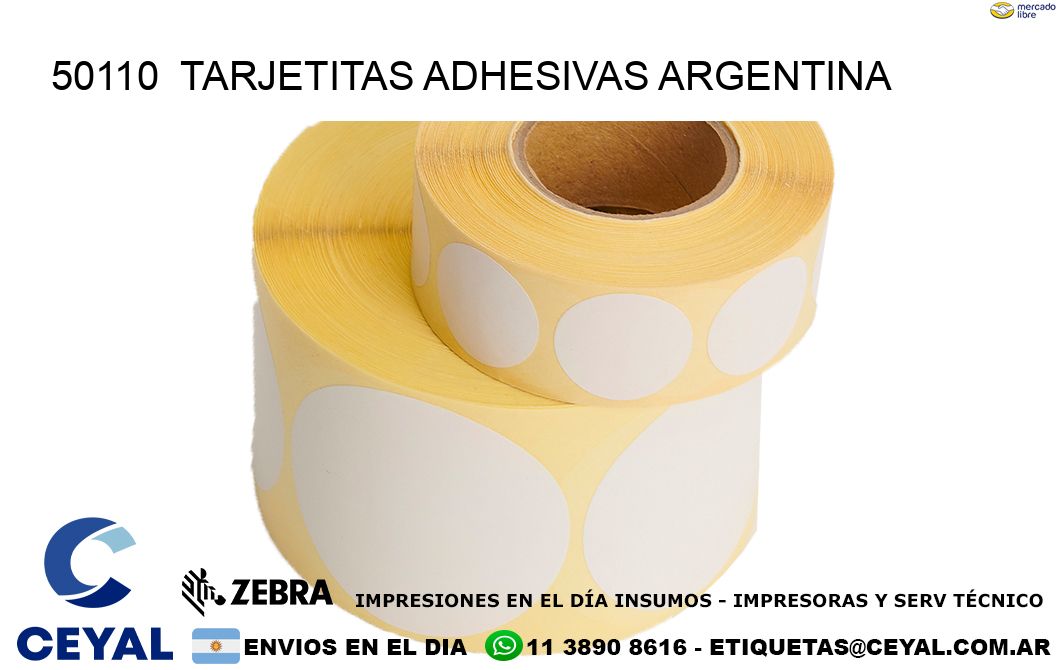 50110  Tarjetitas Adhesivas Argentina