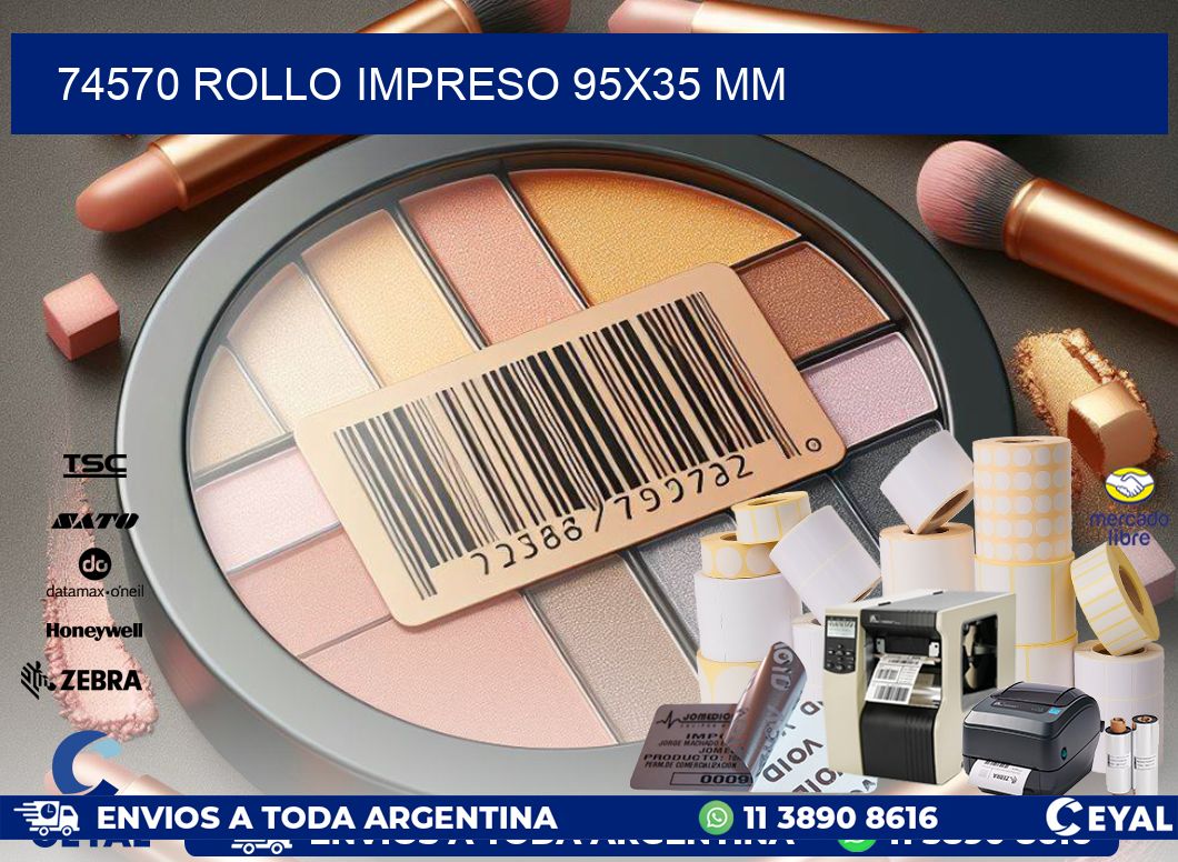 74570 ROLLO IMPRESO 95x35 mm