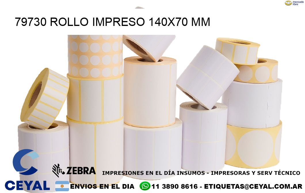 79730 ROLLO IMPRESO 140x70 mm