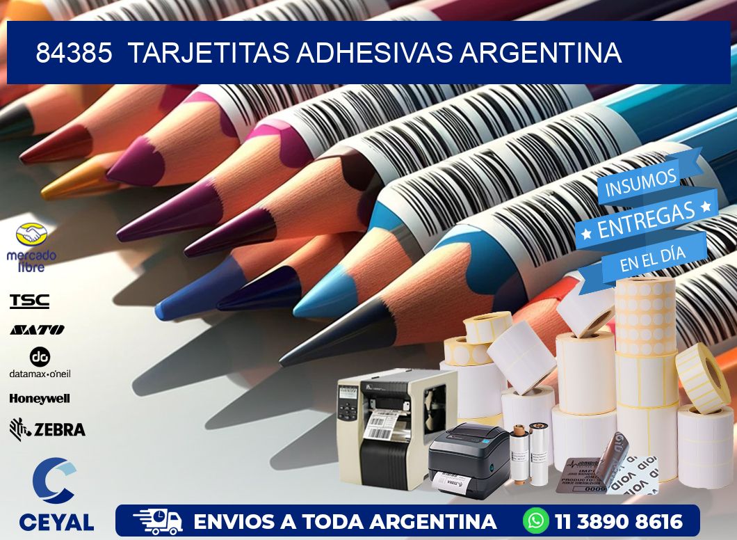 84385  Tarjetitas Adhesivas Argentina