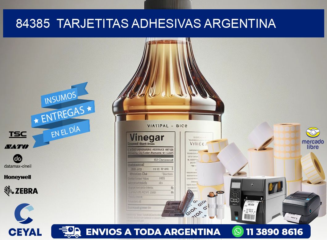 84385  Tarjetitas Adhesivas Argentina