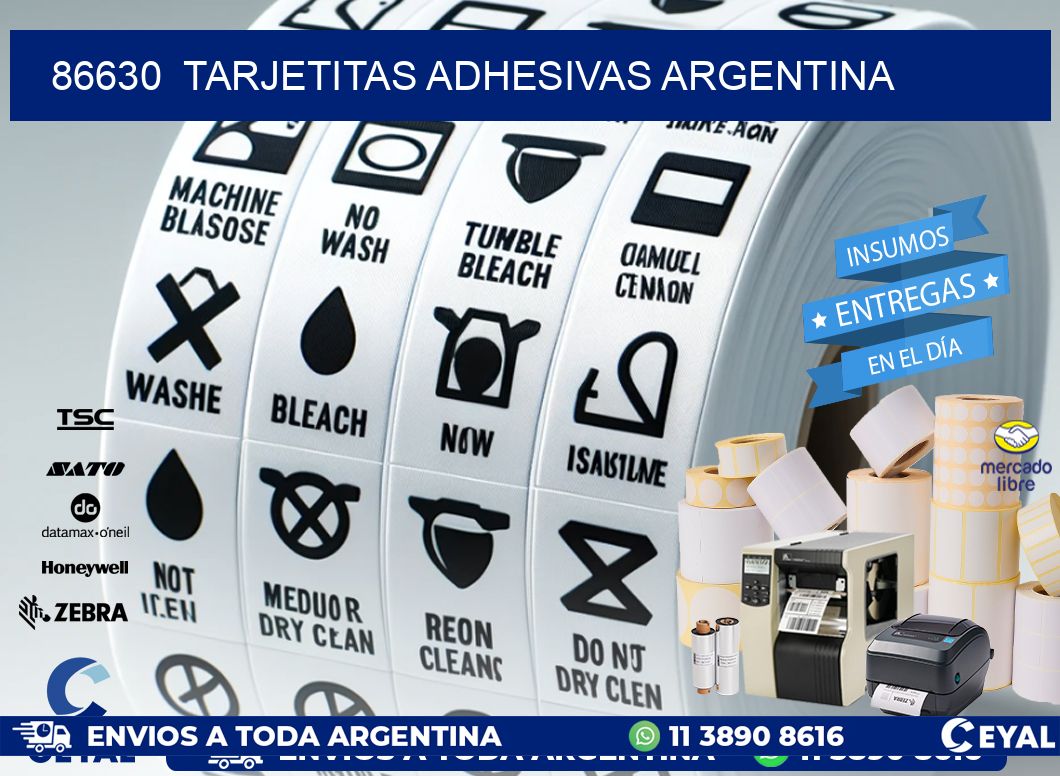 86630  Tarjetitas Adhesivas Argentina