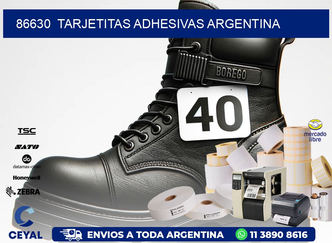 86630  Tarjetitas Adhesivas Argentina