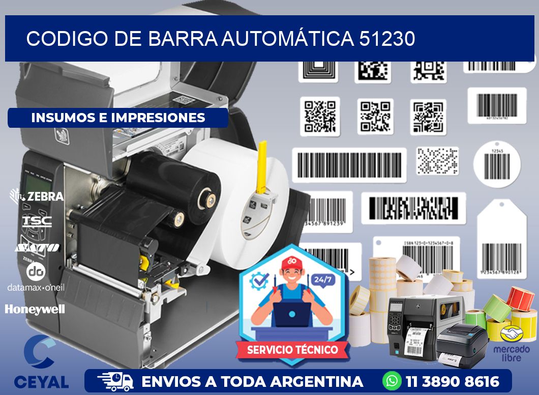 CODIGO DE BARRA AUTOMÁTICA 51230