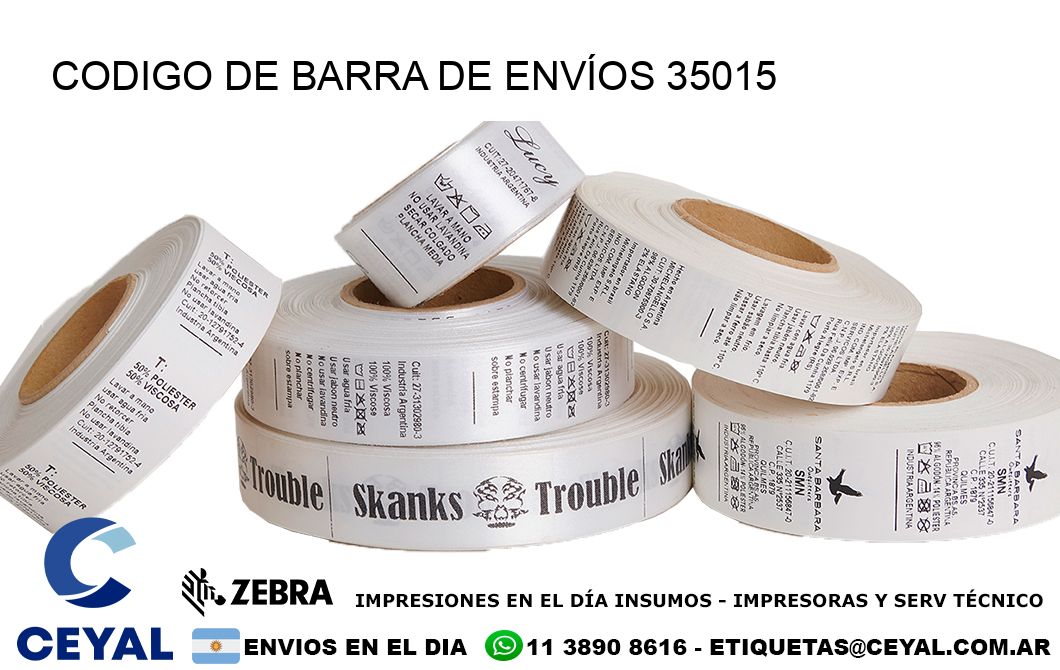 CODIGO DE BARRA DE ENVÍOS 35015