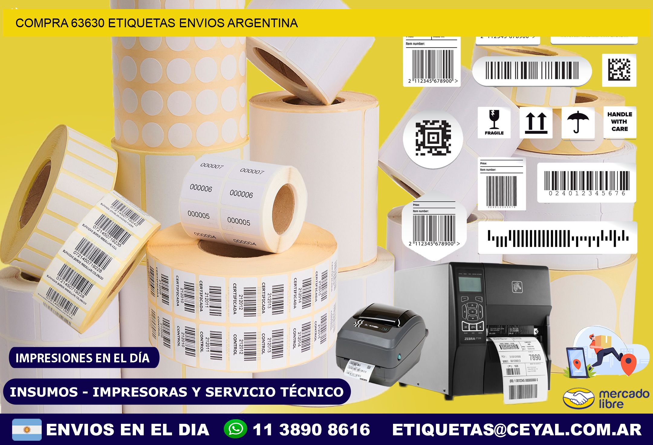 COMPRA 63630 ETIQUETAS ENVIOS ARGENTINA