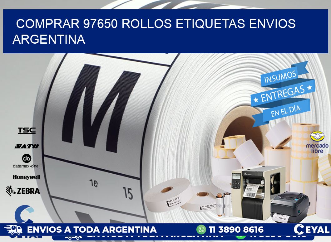 COMPRAR 97650 ROLLOS ETIQUETAS ENVIOS ARGENTINA