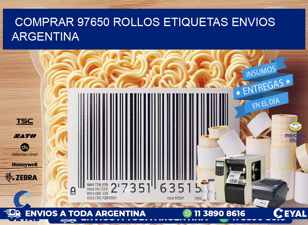 COMPRAR 97650 ROLLOS ETIQUETAS ENVIOS ARGENTINA